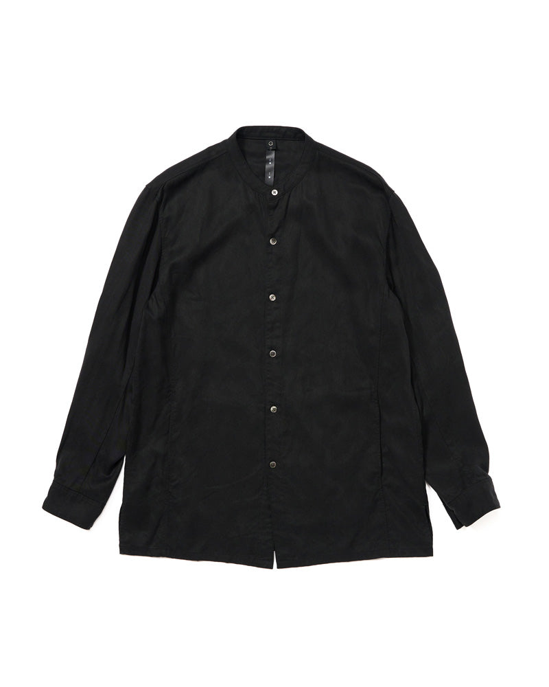 band collar shirt coat
