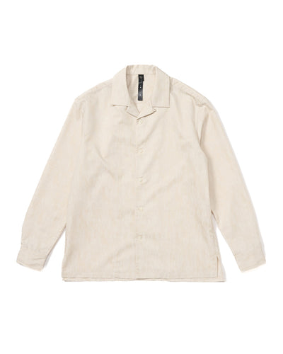 jacquard open collar shirt