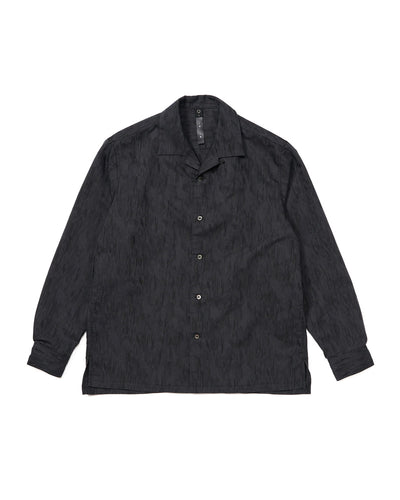 jacquard open collar shirt