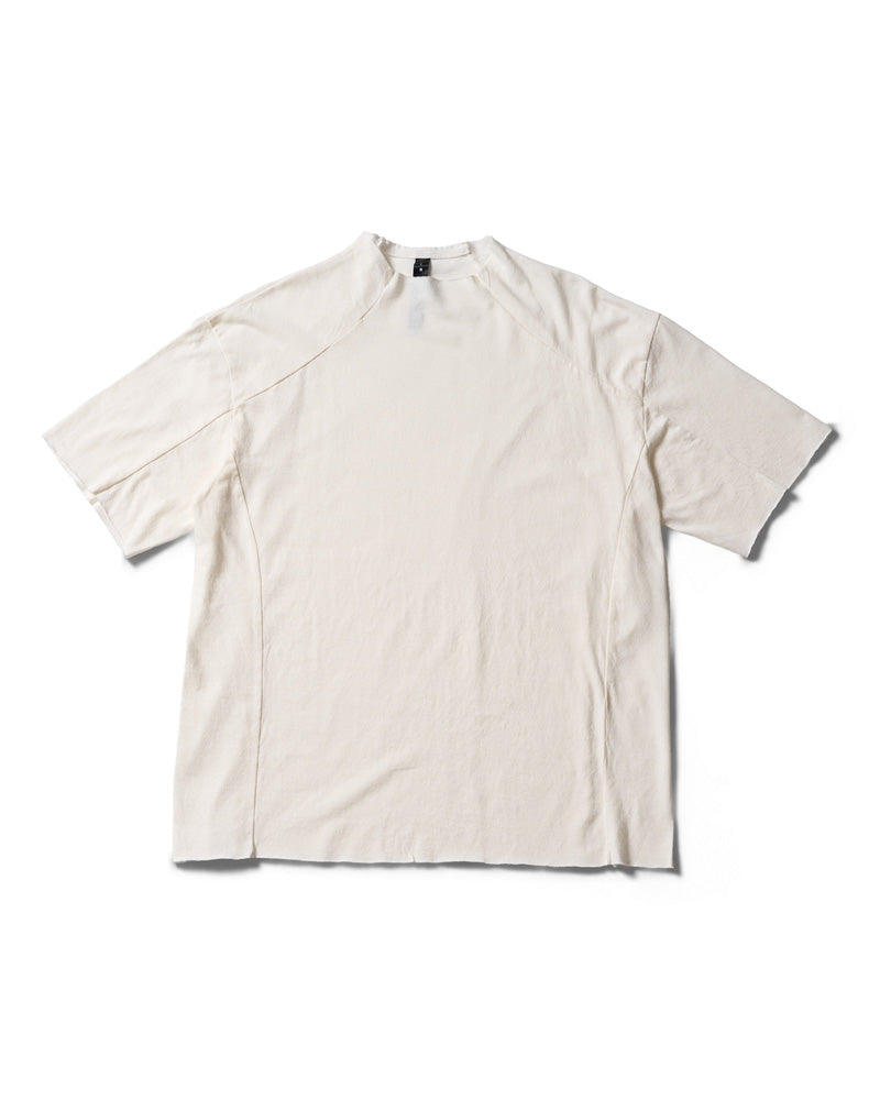 cut-off semi mock neck S/S
