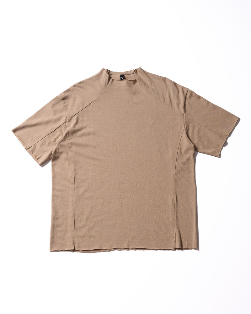 cut-off semi mock neck S/S