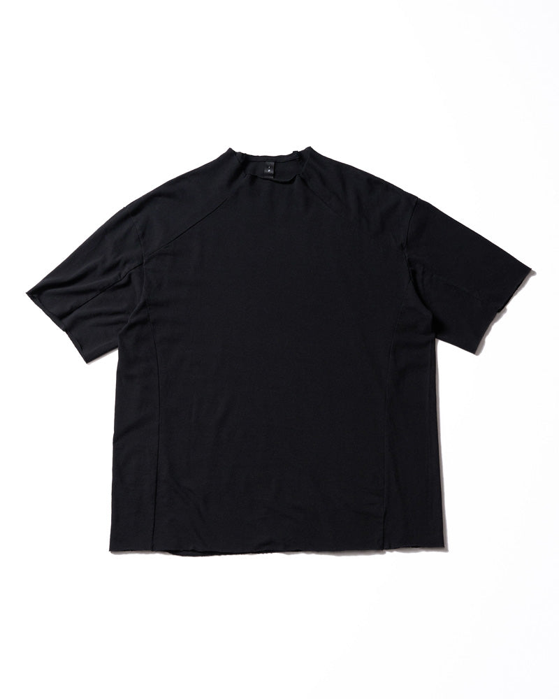 cut-off semi mock neck S/S