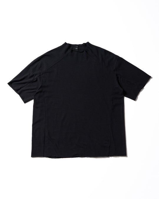 cut-off semi mock neck S/S