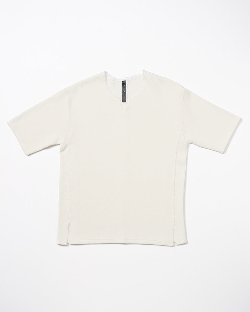 quarter-knit key neck H/S