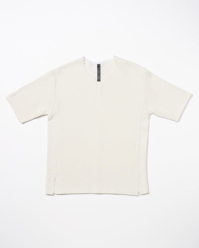 quarter-knit key neck H/S