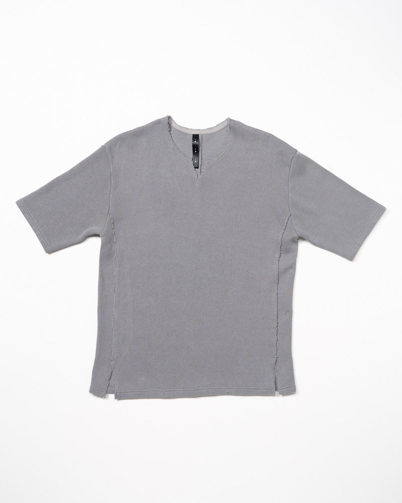 quarter-knit key neck H/S
