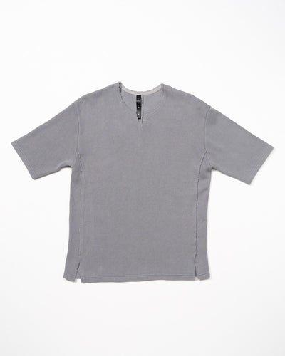 quarter-knit key neck H/S