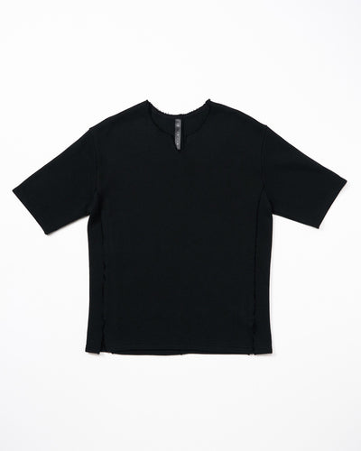 quarter-knit key neck H/S