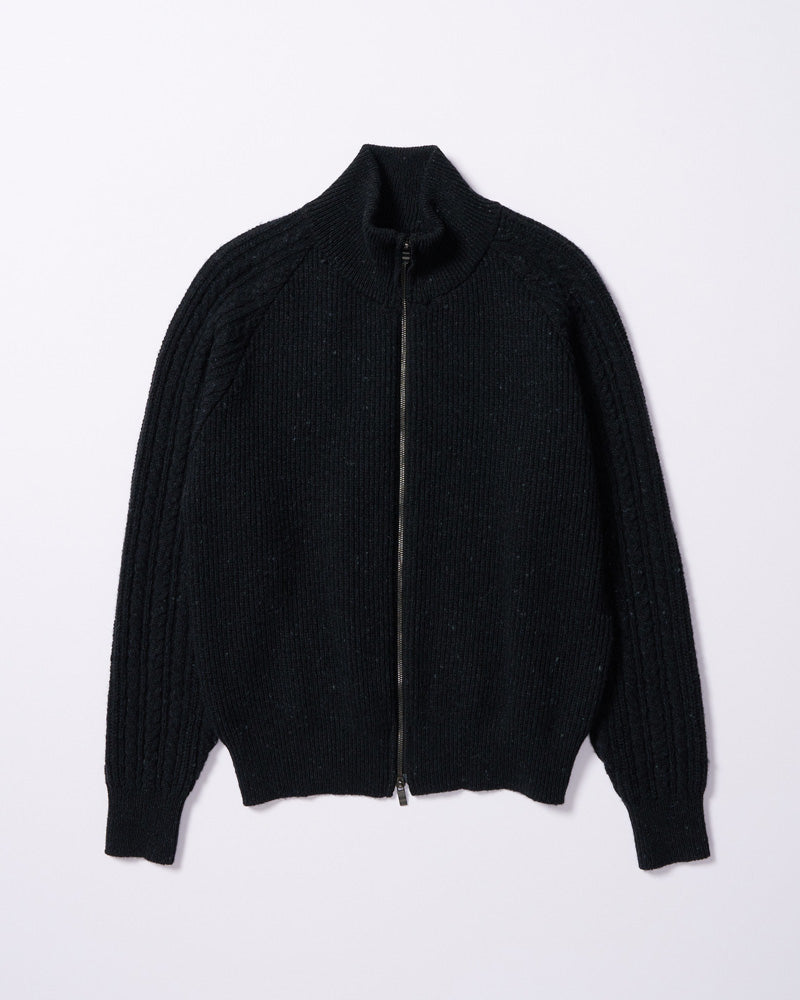 lomond×powder zip-up knit