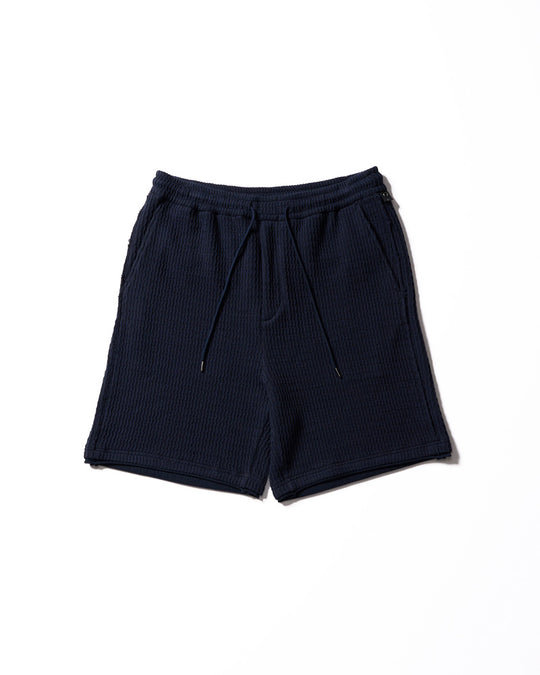 textured knit shorts