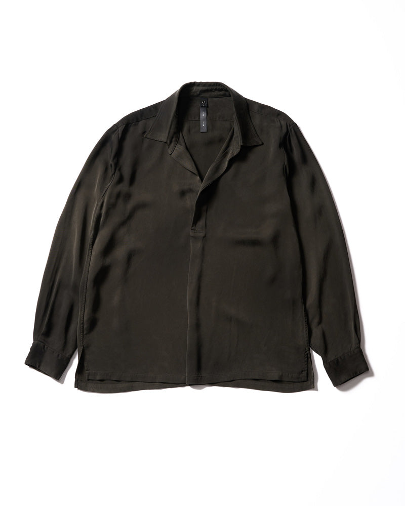 cupro vintage pull-over skipper shirt L/S