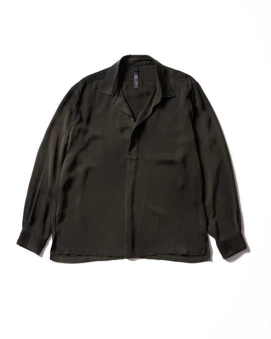 cupro vintage pull-over skipper shirt L/S