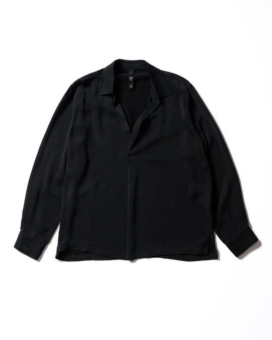 cupro vintage pull-over skipper shirt L/S