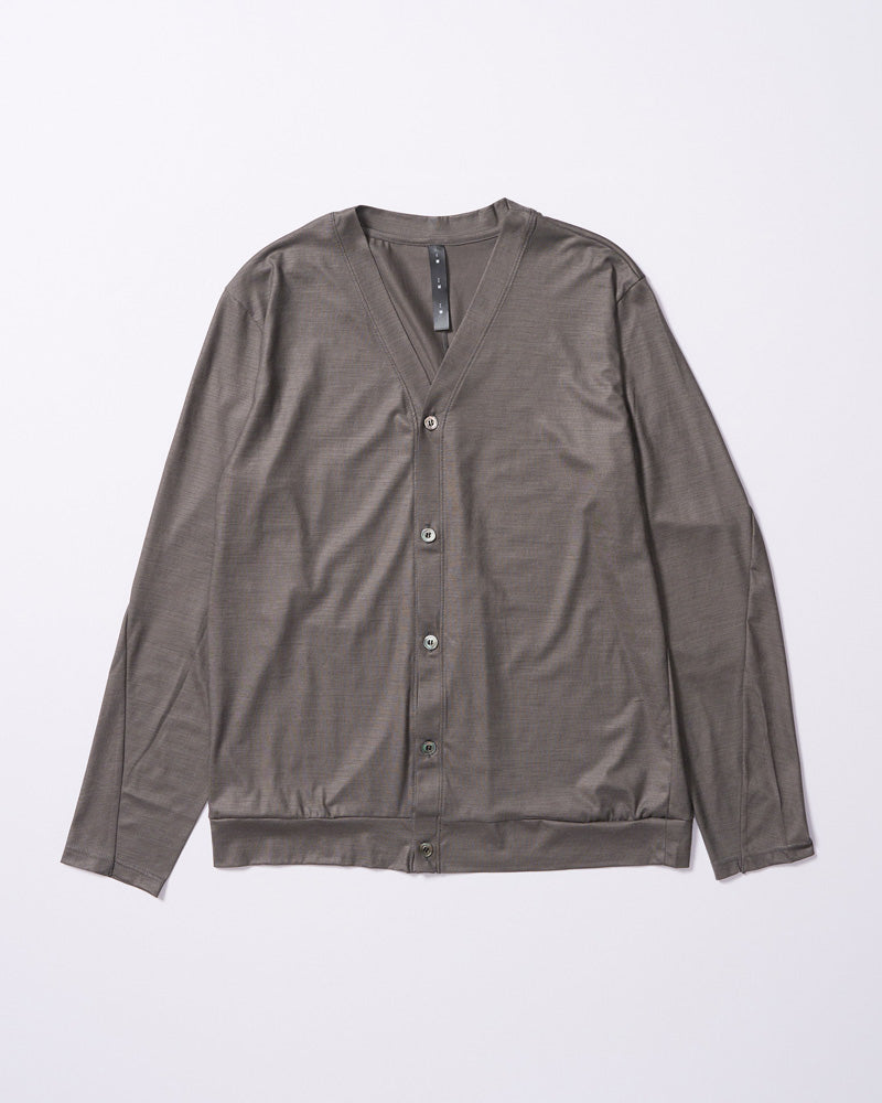 ex.comfy wool middle cardigan