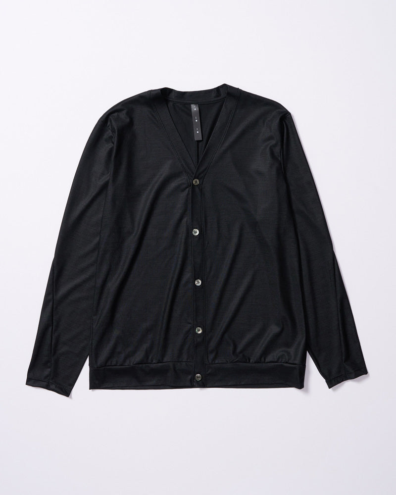 ex.comfy wool middle cardigan