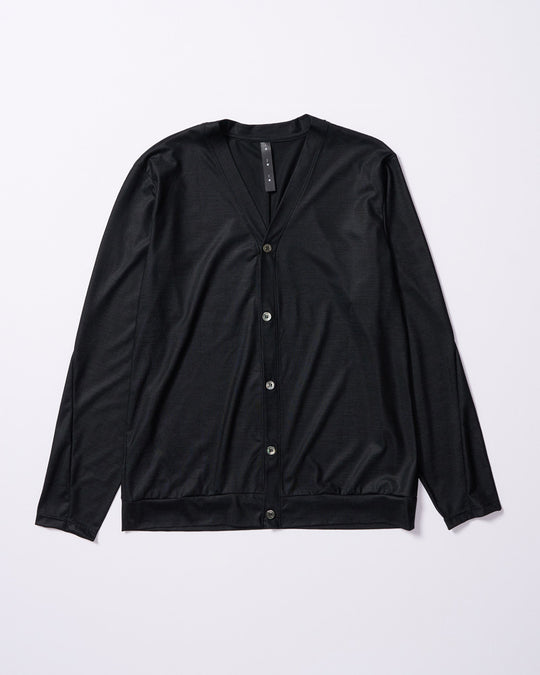 ex.comfy wool middle cardigan