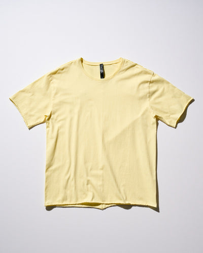 wide cut-off crew-neck S/S