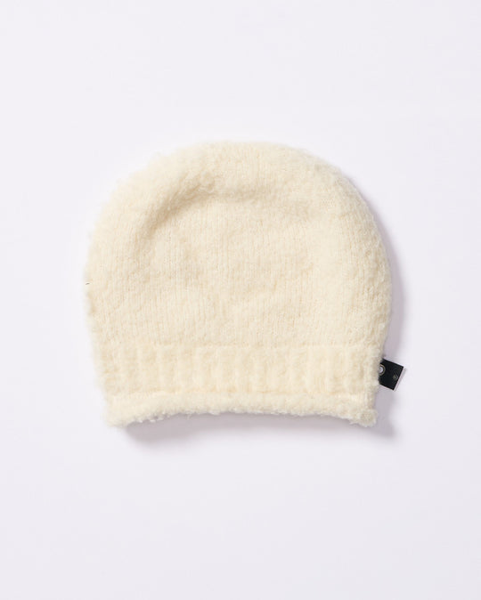 fancy yarn roll beanie
