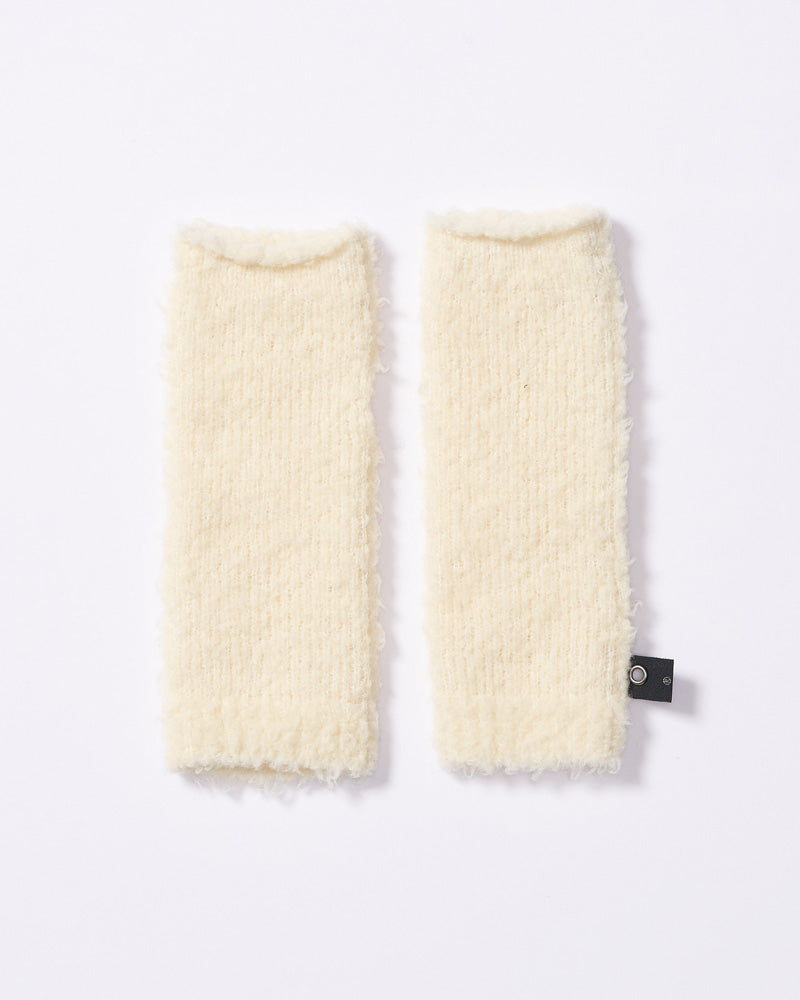 fancy yarn knit hand warmer