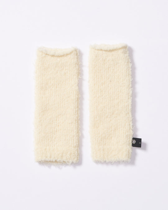 fancy yarn knit hand warmer