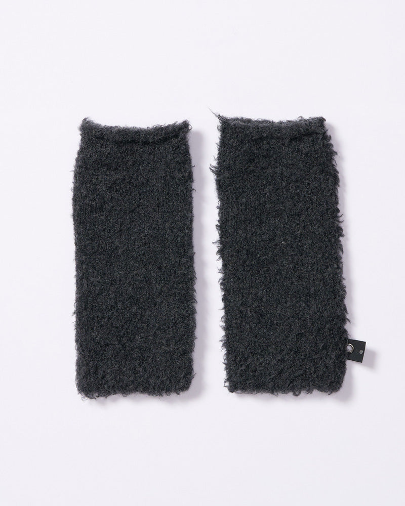 fancy yarn knit hand warmer