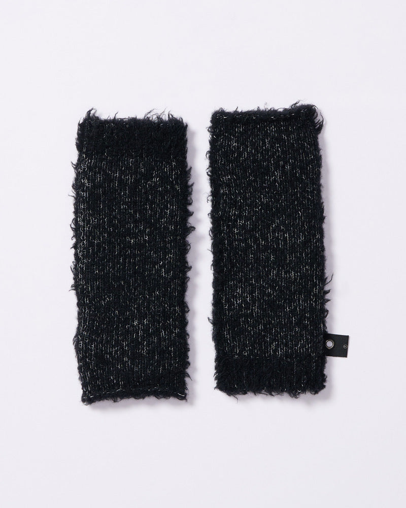 fancy yarn knit hand warmer