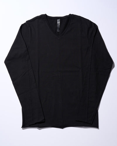 cut-off V-neck L/S