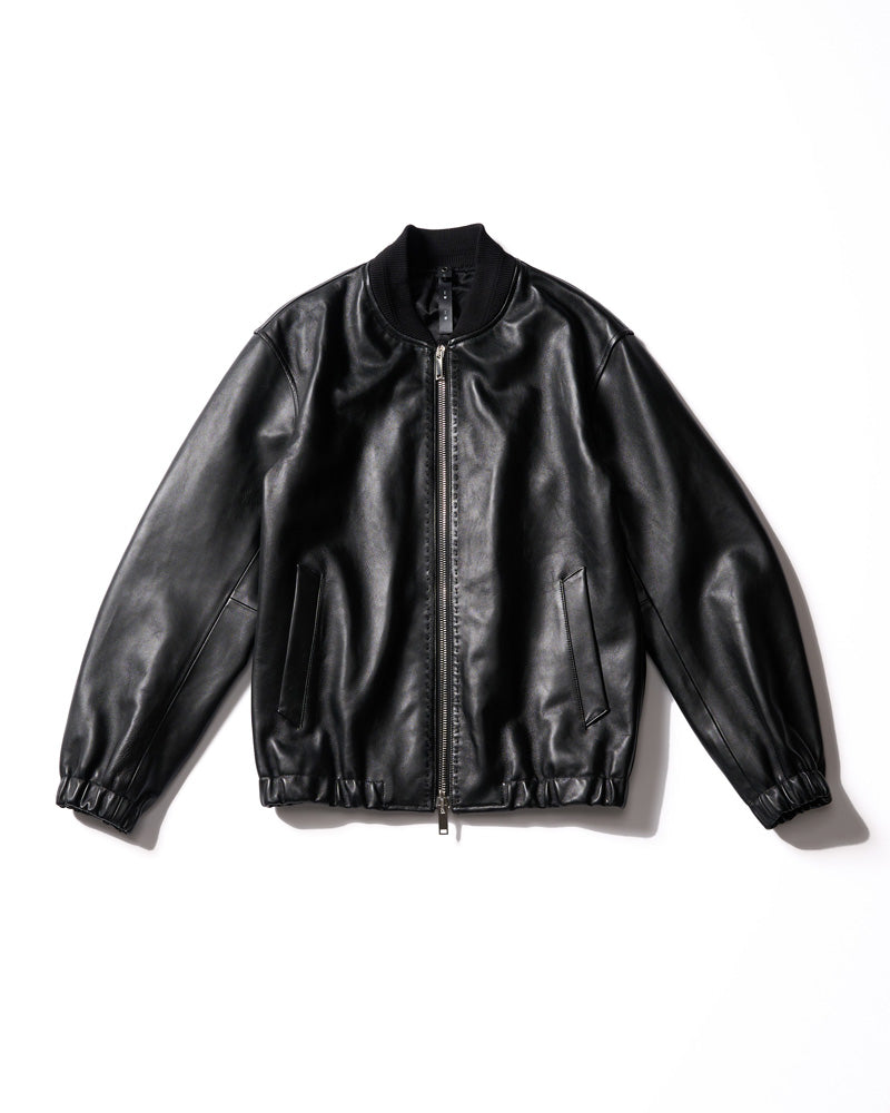 lamb leather bomber jacket