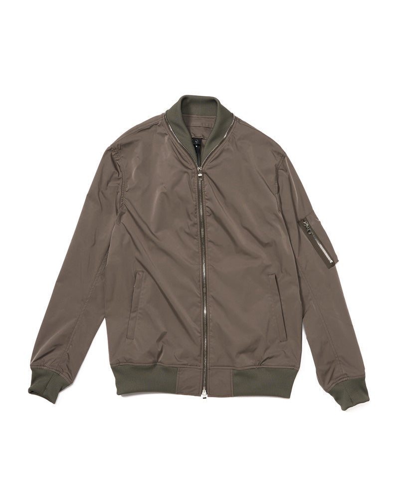 neck zip blouson