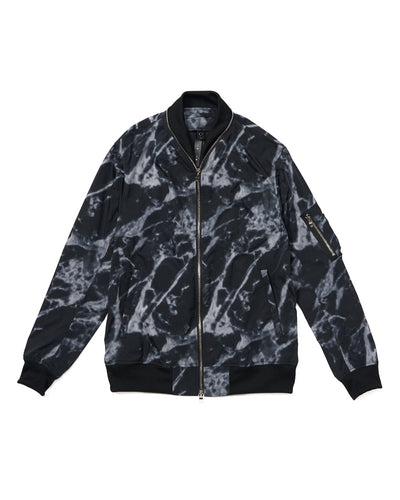 neck zip blouson