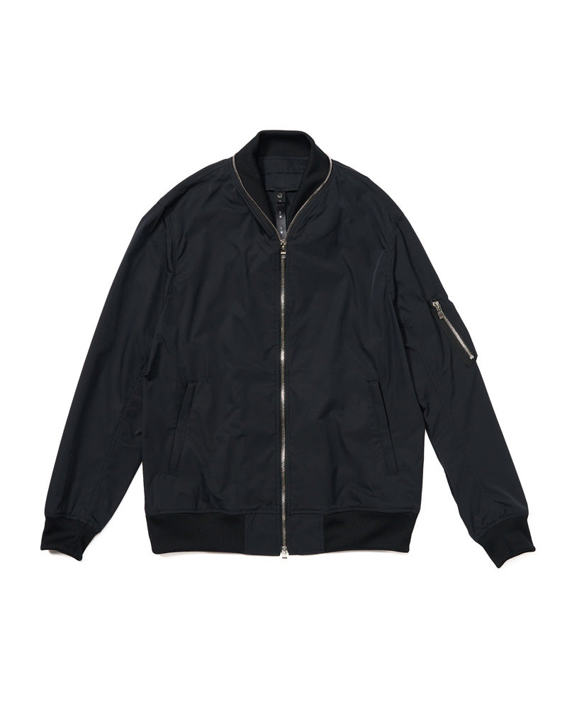 neck zip blouson