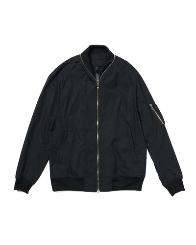 neck zip blouson