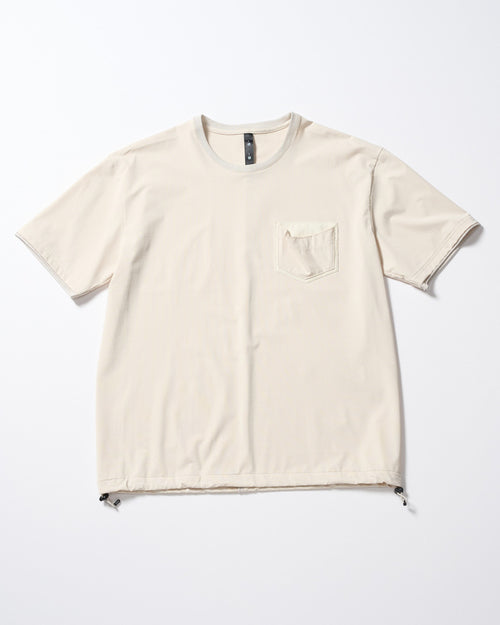 drawstring leather pocket S/S
