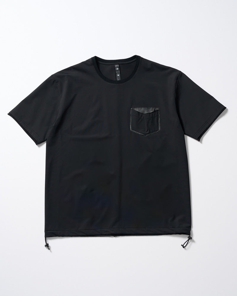 drawstring leather pocket S/S