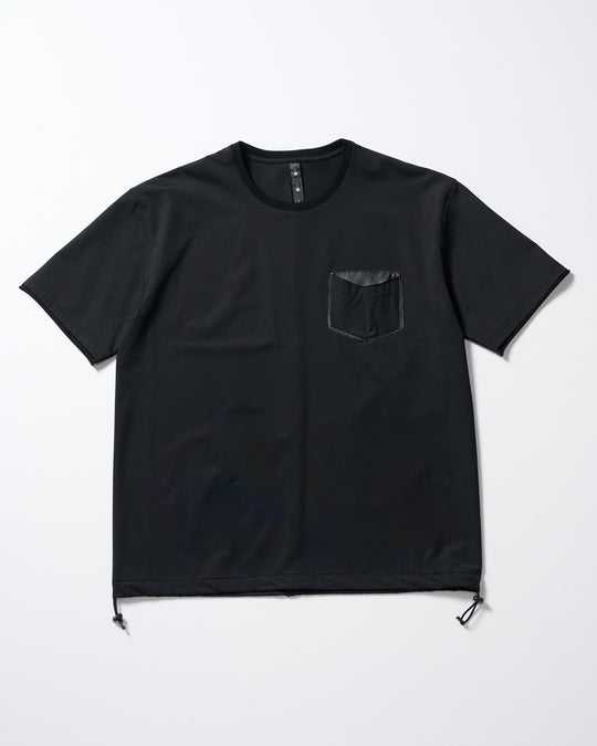 drawstring leather pocket S/S