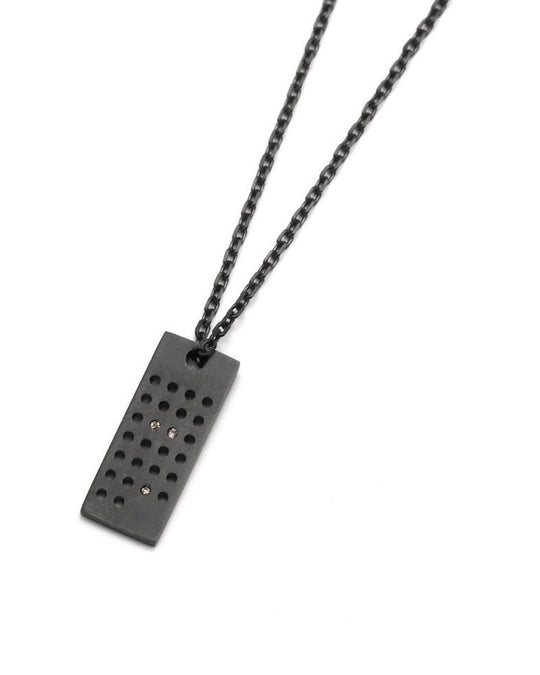 IVXLCDM ×wjk 26hole dog tag neckless – wjk online store IVXLCDM ×wjk 26hole dog tag neckless – wjk online store