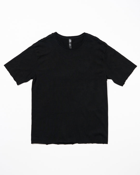 wide cut-off crew-neck S/S