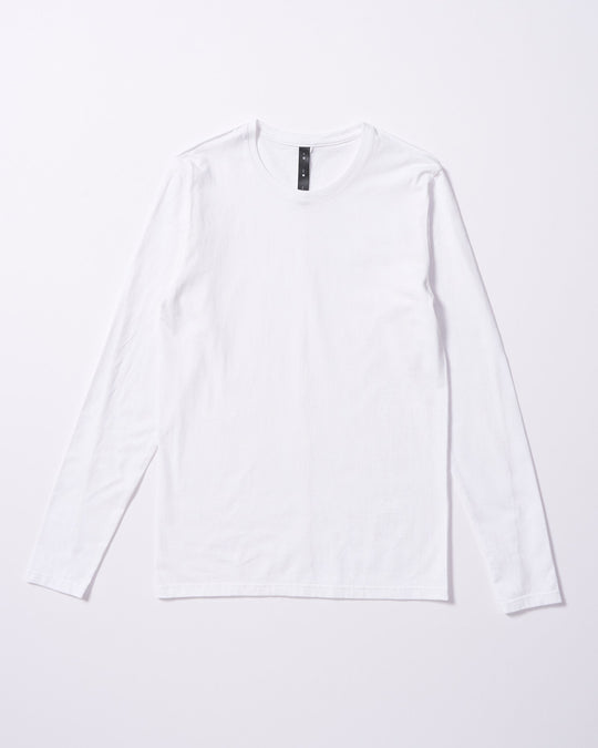 slim basic crew-neck L/S
