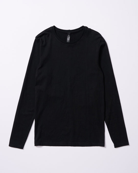 slim basic crew-neck L/S