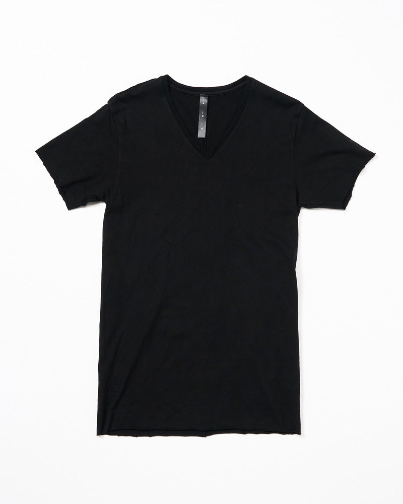 cut-off V-neck S/S