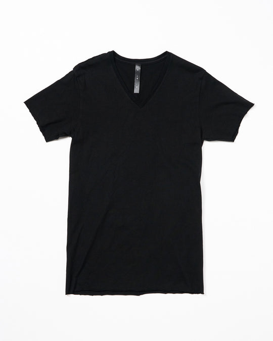 cut-off V-neck S/S