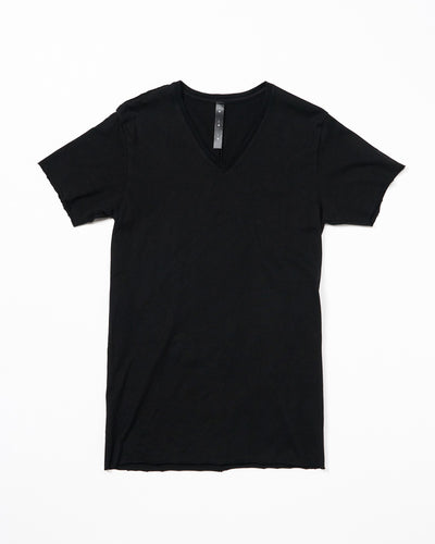cut-off V-neck S/S