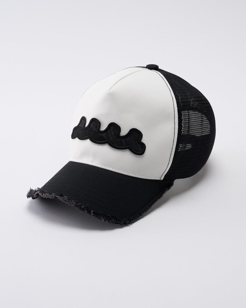 MUTA 波模様 キャップ ベージュ/黒 muta × wjk】wave cut-off mesh cap – wjk online store