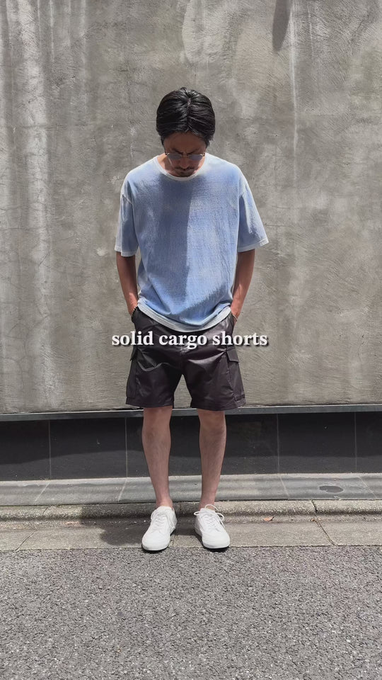 solid cargo shorts