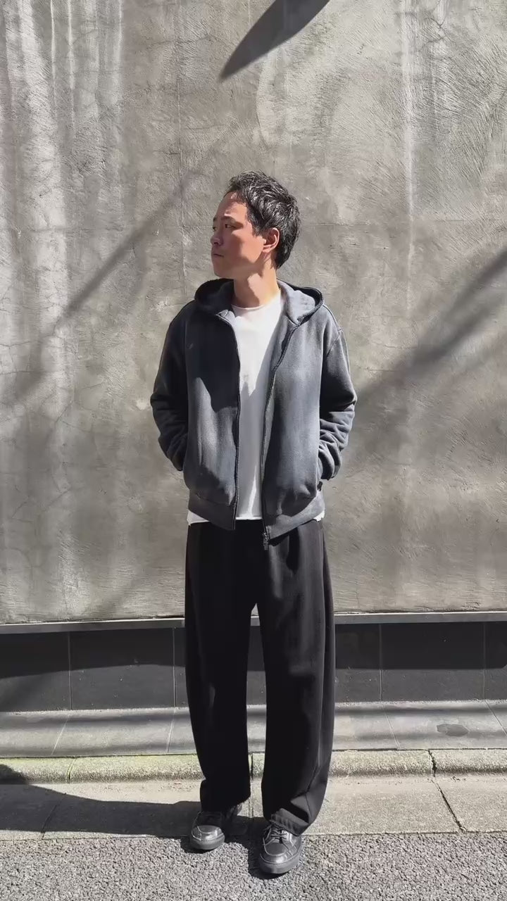 fade zip-up hoodie
