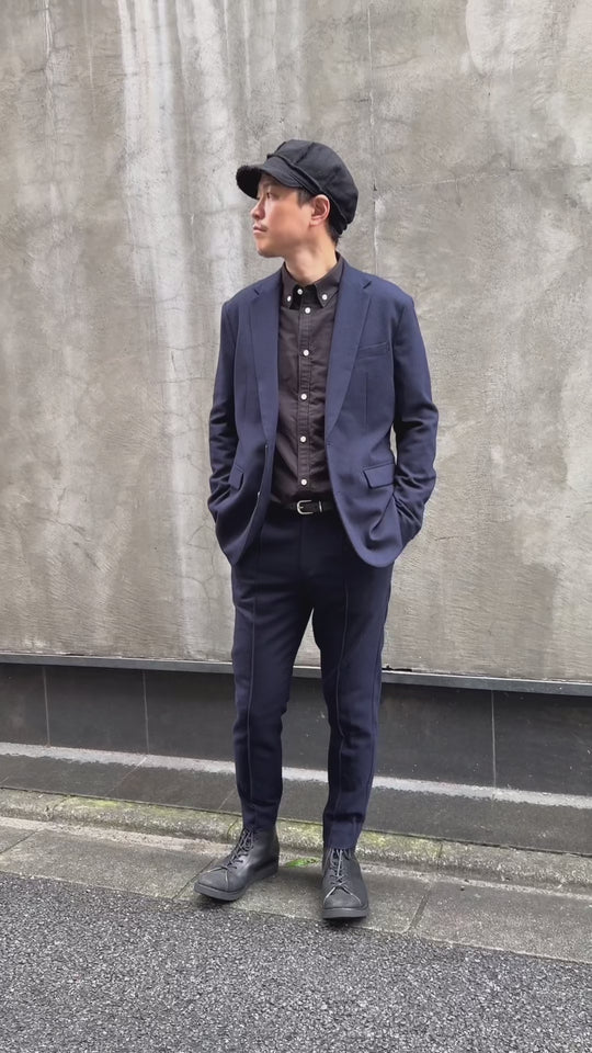 comfort pin-tuck slim slacks
