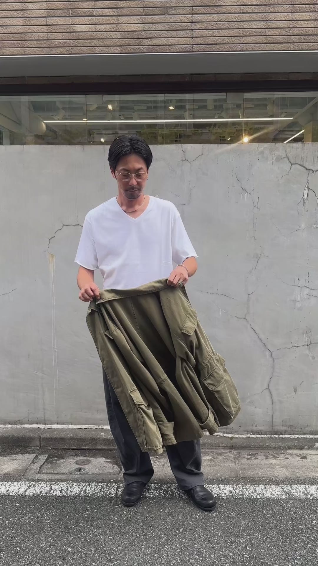 sulfur dyed M47 shirt jacket