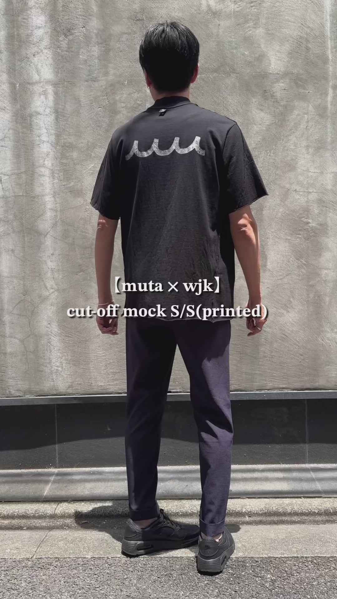 【muta × wjk】cut-off mock S/S(printed)