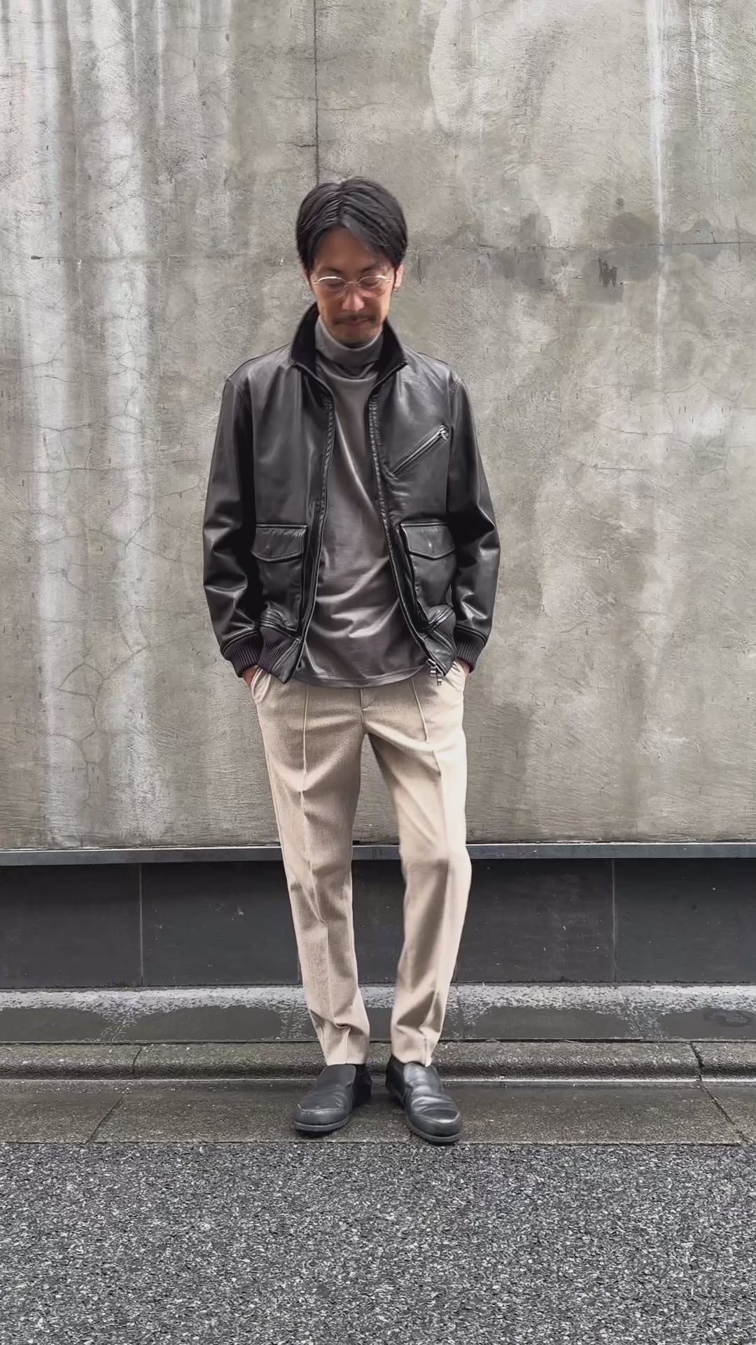 leather rib jersey type A-2