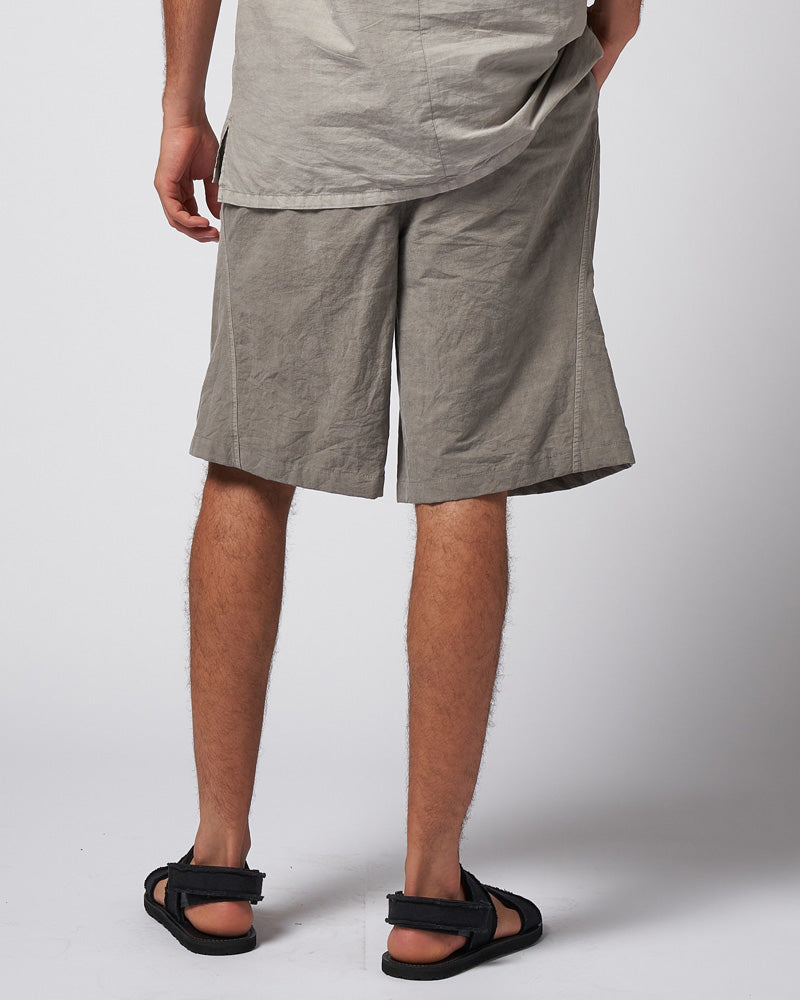 solid wide shorts